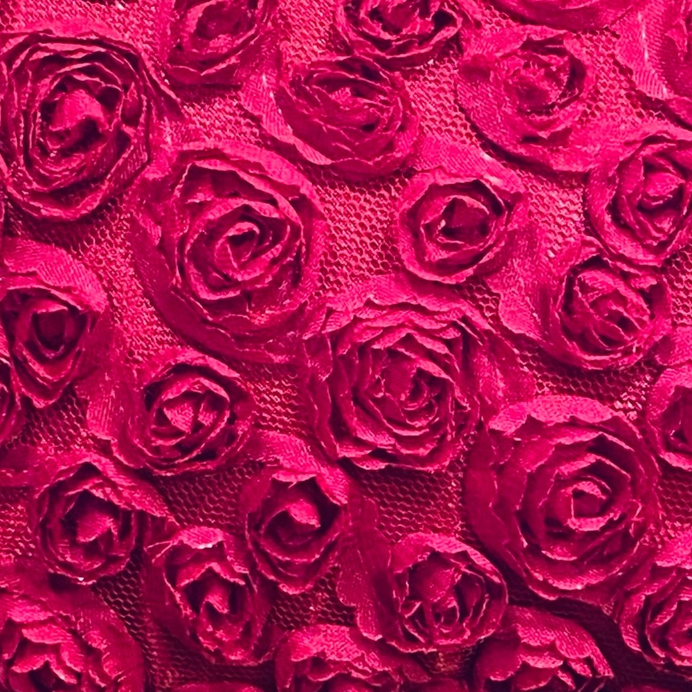 SOLD🌟HP🌟VTG 1980 Red 3D Rose Beaded Clutch/Shoulder - Picture 9 of 9